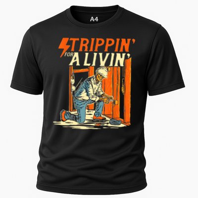 Stripping For A Living Electrician Work Electrical Worker Performance Shirt