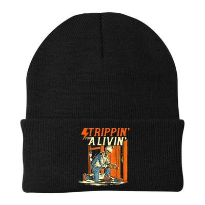 Stripping For A Living Electrician Work Electrical Worker Beanie