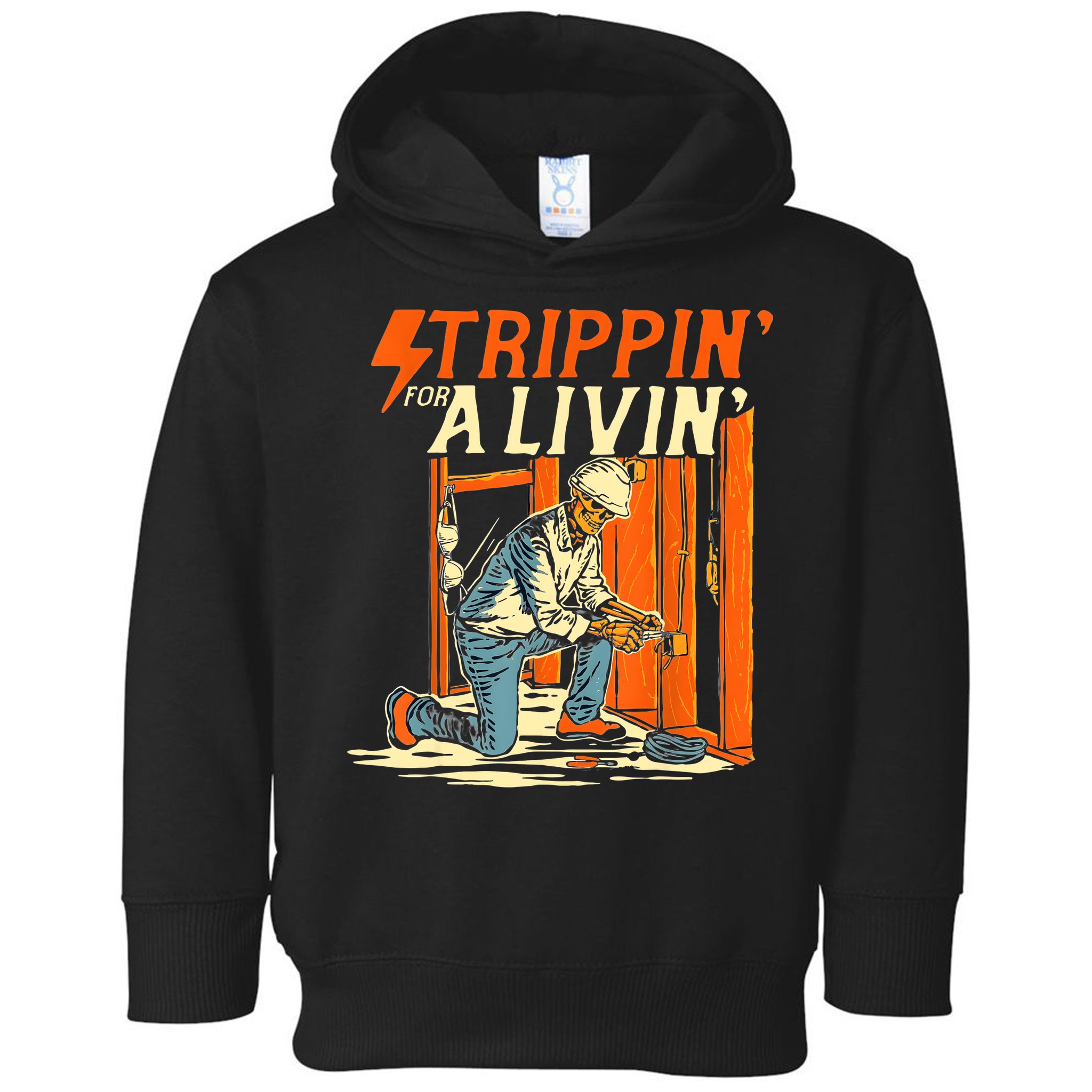 Stripping For A Living Electrician Work Electrical Worker Toddler Hoodie