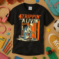 Stripping For A Living Electrician Work Electrical Worker Kids T-Shirt