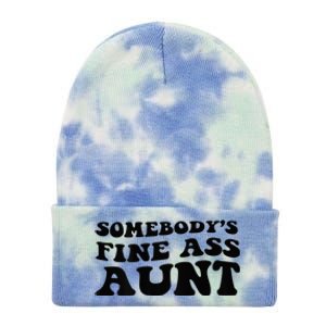 Somebodys Fine Ass Aunt Tie Dye 12in Knit Beanie