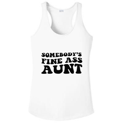 Somebodys Fine Ass Aunt Ladies PosiCharge Competitor Racerback Tank