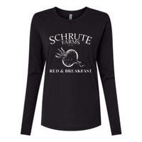 Schrute Farms Bed And Breakfast The Office Funny Womens Cotton Relaxed Long Sleeve T-Shirt