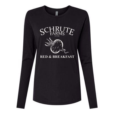 Schrute Farms Bed And Breakfast The Office Funny Womens Cotton Relaxed Long Sleeve T-Shirt