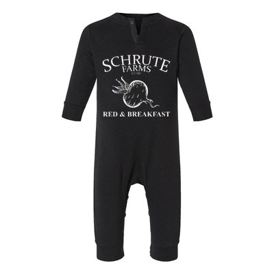 Schrute Farms Bed And Breakfast The Office Funny Infant Fleece One Piece