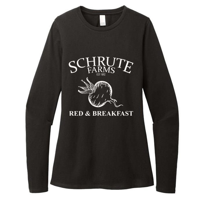 Schrute Farms Bed And Breakfast The Office Funny Womens CVC Long Sleeve Shirt