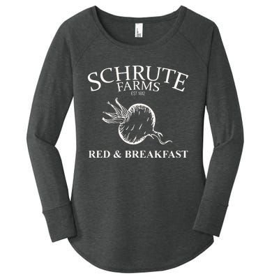 Schrute Farms Bed And Breakfast The Office Funny Women's Perfect Tri Tunic Long Sleeve Shirt