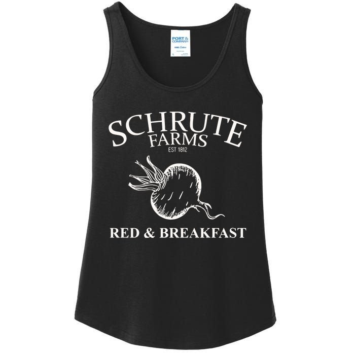 Schrute Farms Bed And Breakfast The Office Funny Ladies Essential Tank