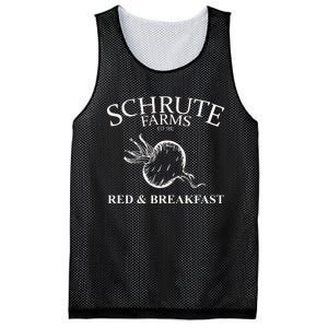 Schrute Farms Bed And Breakfast The Office Funny Mesh Reversible Basketball Jersey Tank