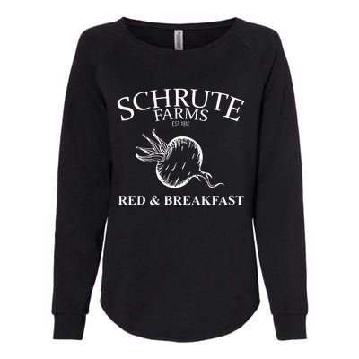 Schrute Farms Bed And Breakfast The Office Funny Womens California Wash Sweatshirt