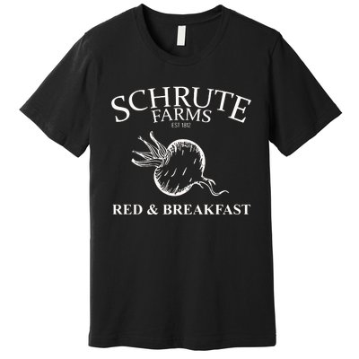 Schrute Farms Bed And Breakfast The Office Funny Premium T-Shirt