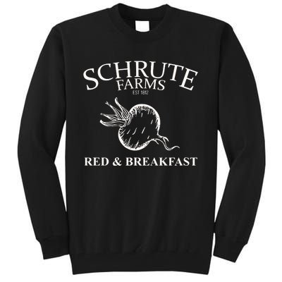 Schrute Farms Bed And Breakfast The Office Funny Tall Sweatshirt