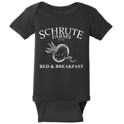 Schrute Farms Bed And Breakfast The Office Funny Baby Bodysuit