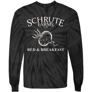 Schrute Farms Bed And Breakfast The Office Funny Tie-Dye Long Sleeve Shirt