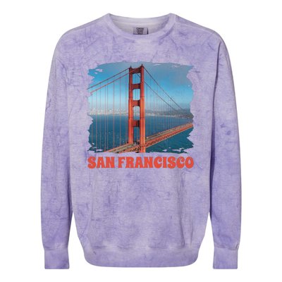 San Francisco Bridge Colorblast Crewneck Sweatshirt