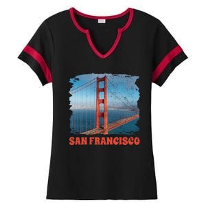 San Francisco Bridge Ladies Halftime Notch Neck Tee