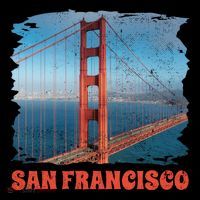 San Francisco Bridge Drawstring Bag