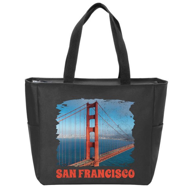 San Francisco Bridge Zip Tote Bag
