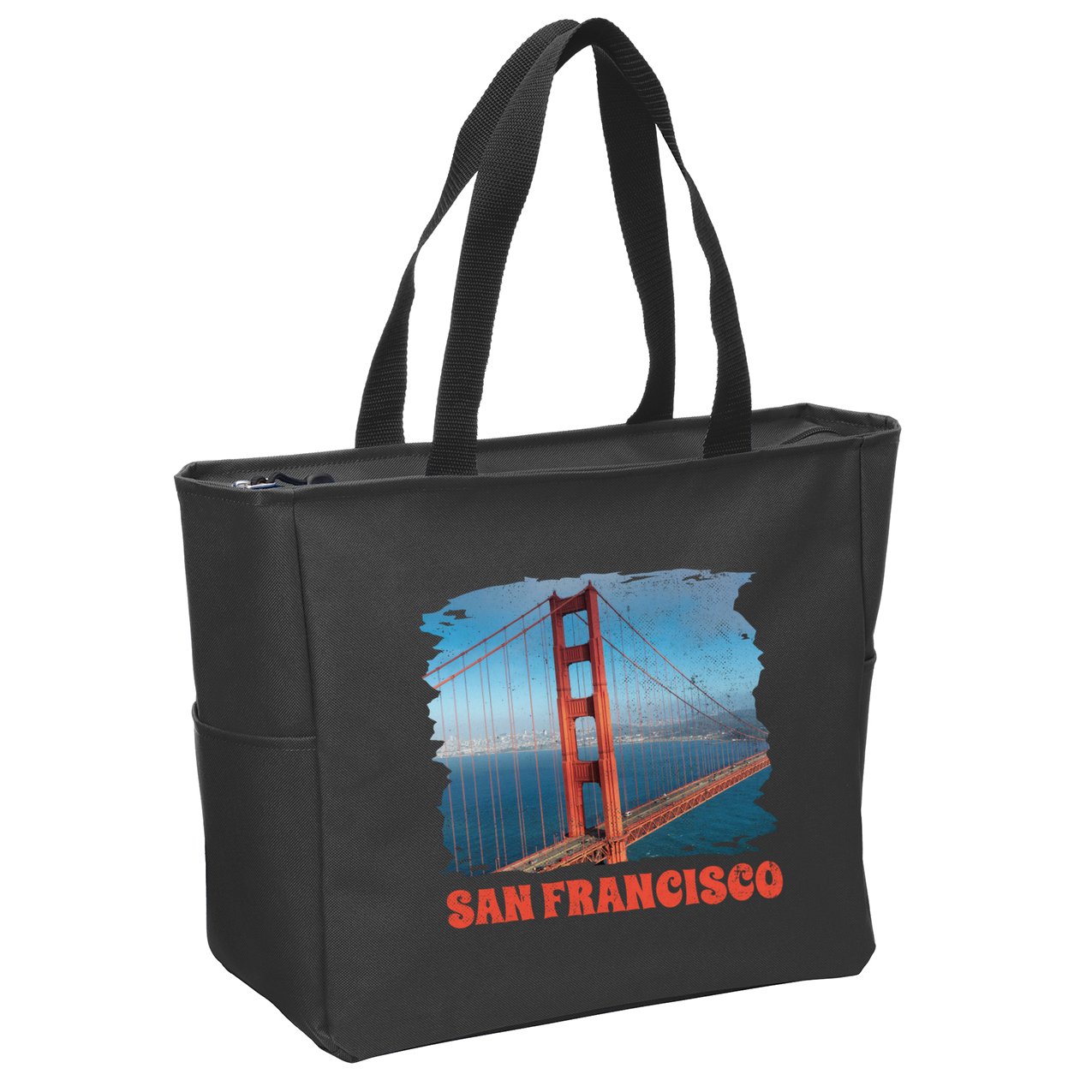 San Francisco Bridge Zip Tote Bag