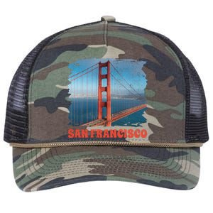 San Francisco Bridge Retro Rope Trucker Hat Cap