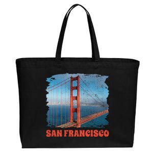 San Francisco Bridge Cotton Canvas Jumbo Tote