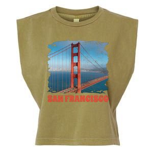 San Francisco Bridge Garment-Dyed Women's Muscle Tee