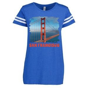 San Francisco Bridge Enza Ladies Jersey Football T-Shirt