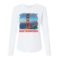 San Francisco Bridge Womens Cotton Relaxed Long Sleeve T-Shirt