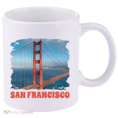 San Francisco Bridge 11oz C Handle Ceramic Mug