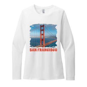 San Francisco Bridge Womens CVC Long Sleeve Shirt