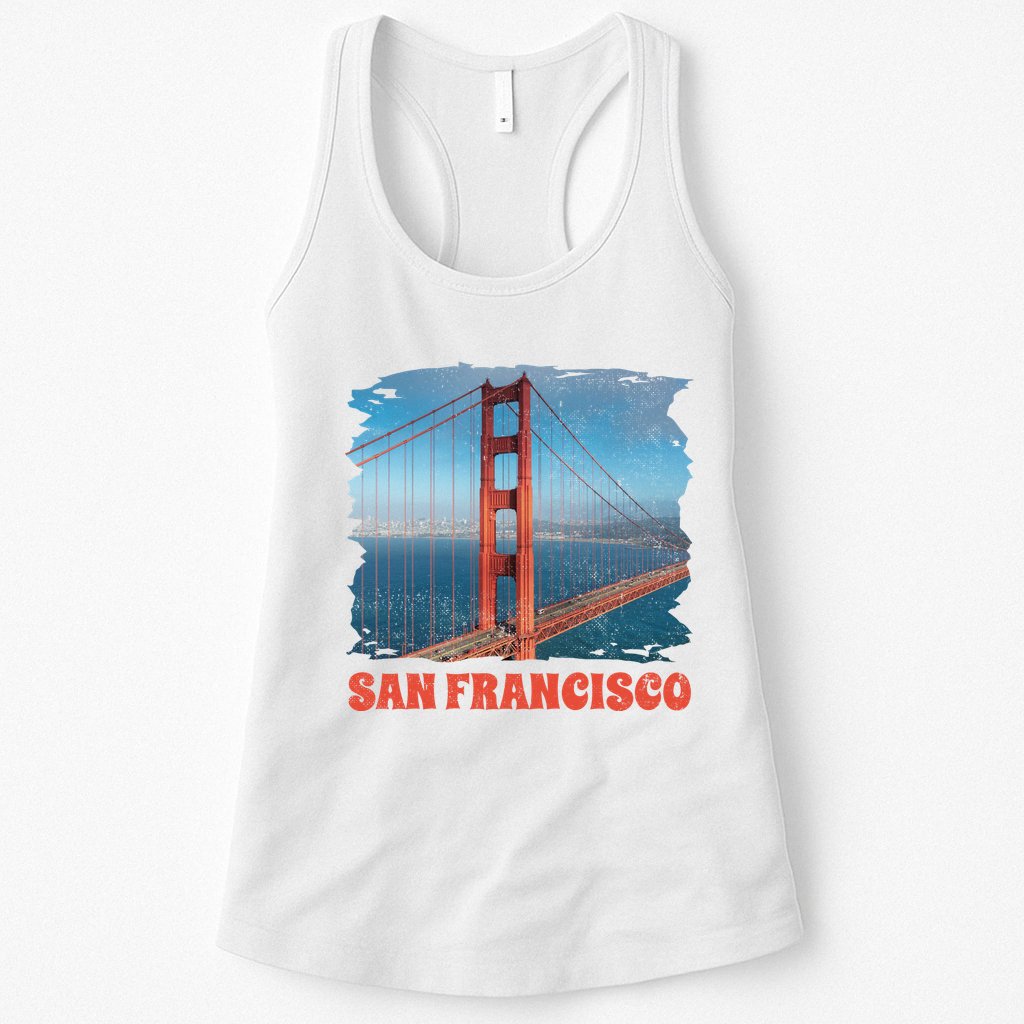 San Francisco Bridge Womens Tank Top