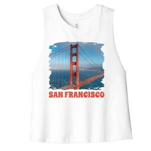 San Francisco Bridge Women's Racerback Cropped Tank