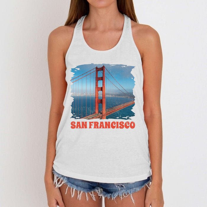 San Francisco Bridge Women's Knotted Racerback Tank