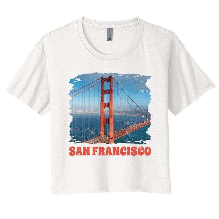 San Francisco Bridge Women's Crop Top Tee