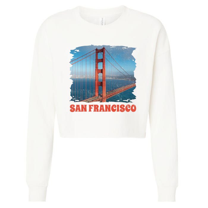 San Francisco Bridge Cropped Pullover Crew