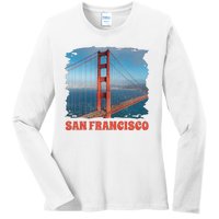 San Francisco Bridge Ladies Long Sleeve Shirt