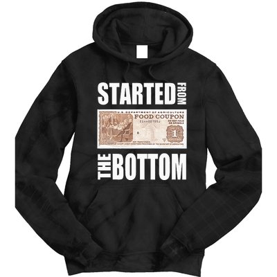 Started From Bottom Food Stamp Tie Dye Hoodie