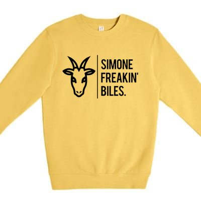 Simone Freakin Biles Premium Crewneck Sweatshirt