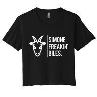 Simone Freakin Biles Women's Crop Top Tee