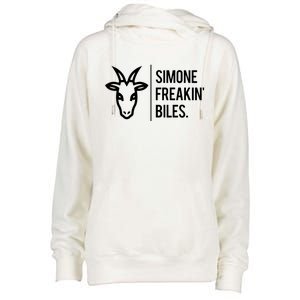 Simone Freakin Biles Womens Funnel Neck Pullover Hood