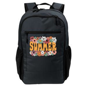 Summer Flowers Beautiful Summer Floral Retro Daily Commute Backpack