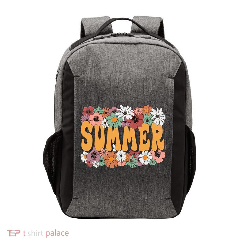 Summer Flowers Beautiful Summer Floral Retro Vector Backpack