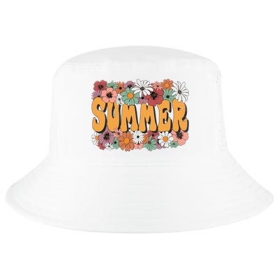 Summer Flowers Beautiful Summer Floral Retro Cool Comfort Performance Bucket Hat