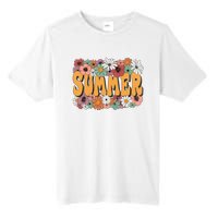 Summer Flowers Beautiful Summer Floral Retro Tall Fusion ChromaSoft Performance T-Shirt