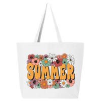 Summer Flowers Beautiful Summer Floral Retro 25L Jumbo Tote