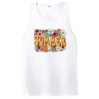 Summer Flowers Beautiful Summer Floral Retro PosiCharge Competitor Tank