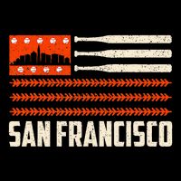 San Francisco Baseball Flag Patriotic Vintage Toddler T-Shirt