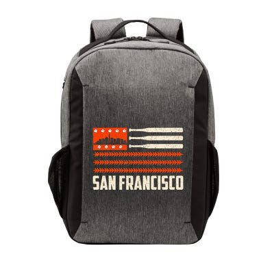 San Francisco Baseball Flag Patriotic Vintage Vector Backpack