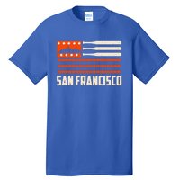 San Francisco Baseball Flag Patriotic Vintage Gift Tall T-Shirt