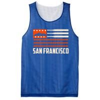 San Francisco Baseball Flag Patriotic Vintage Gift Mesh Reversible Basketball Jersey Tank